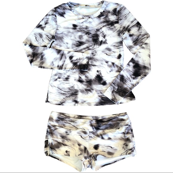 GAP Long Sleeve Rash Protection 2 Piece Bathing Suit Size Small - Picture 9 of 9